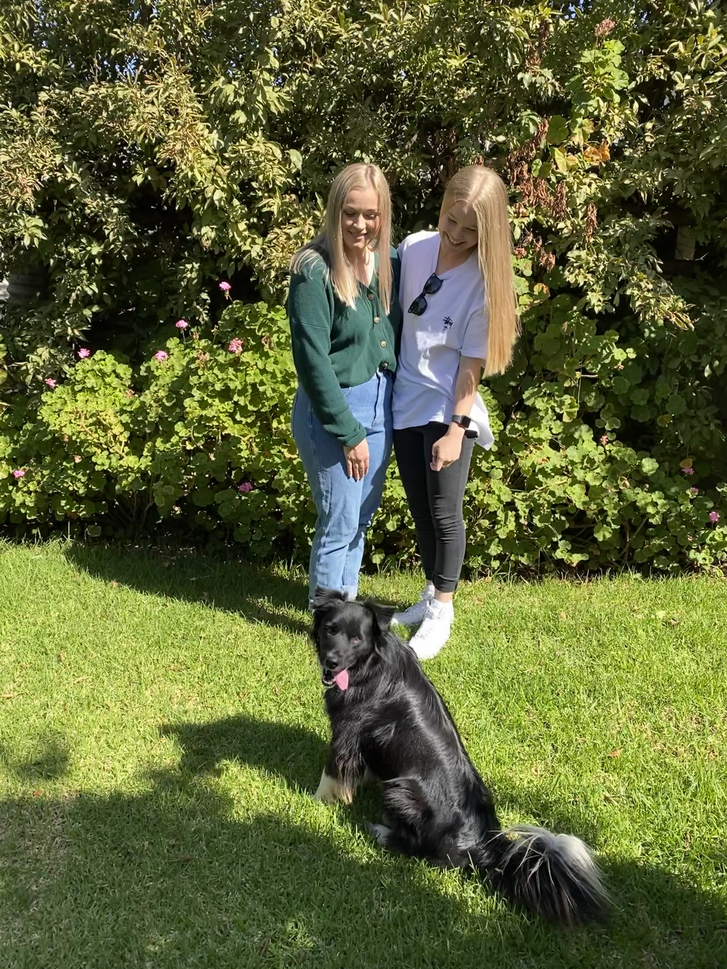 Anna and Emily with their dog Demi - Foster carers in Victoria